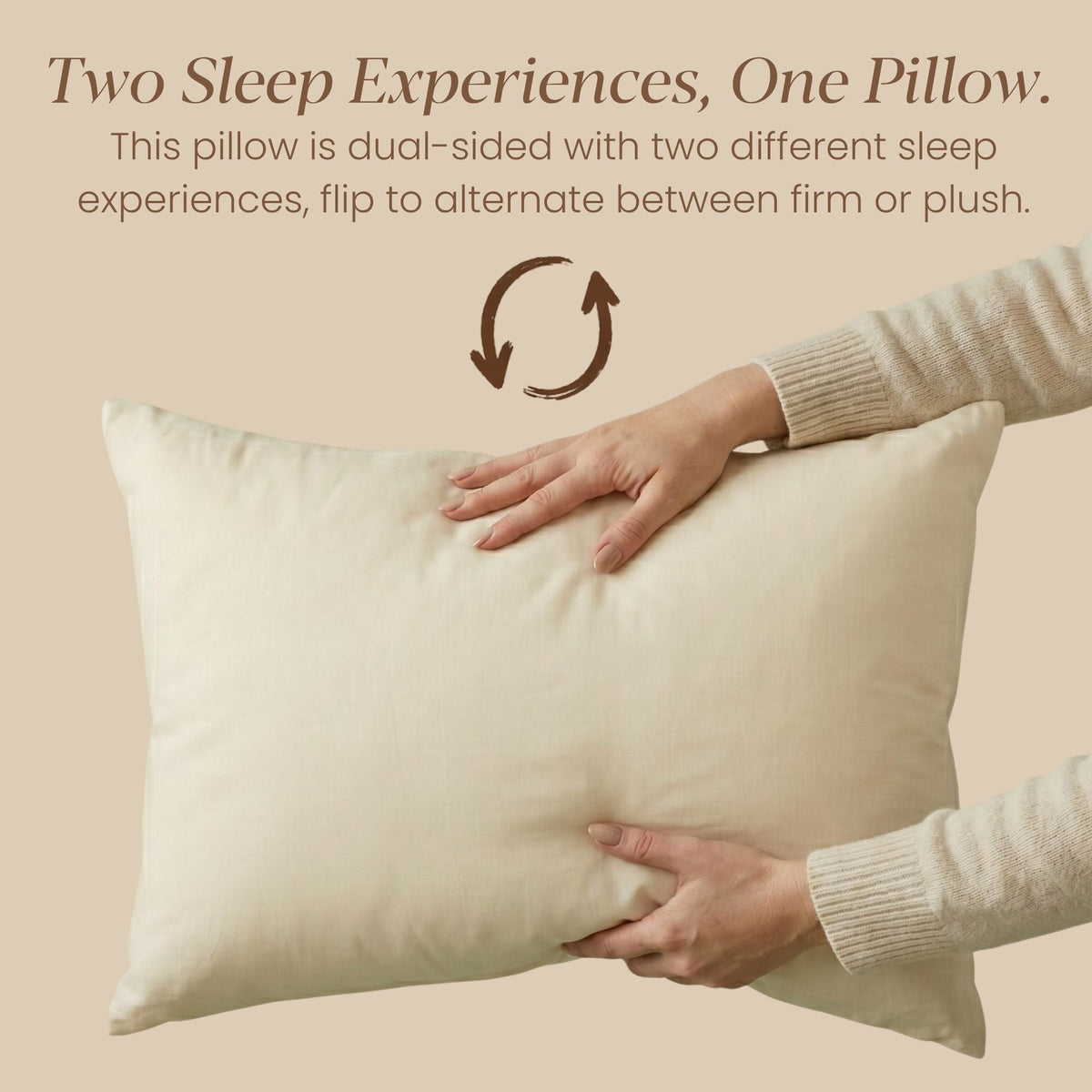 Dual Sided Pillow Firm or Plush (WOOL/LATEX)