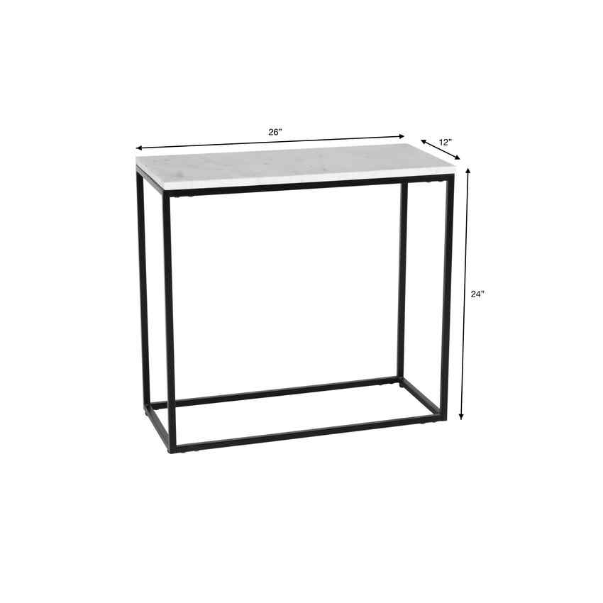 Teuva White End Table