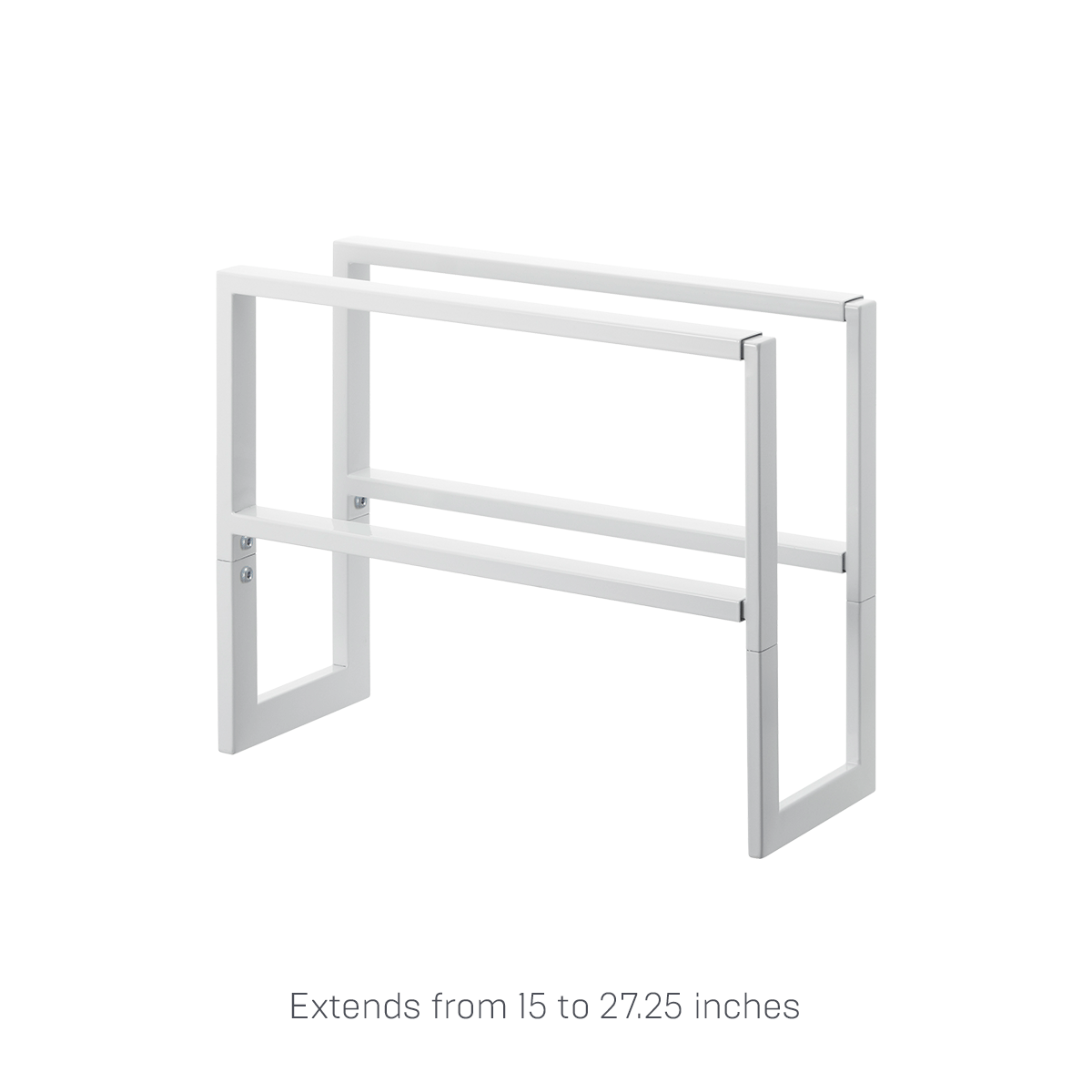 Two-Tier Expandable Shoe Rack (12" H) - Steel