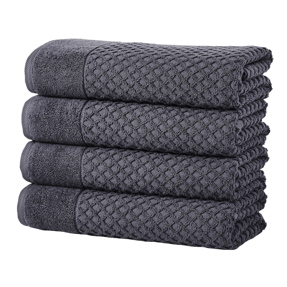 Cotton Diamond Waffle Weave Bath Towel Set - Grayson Collection