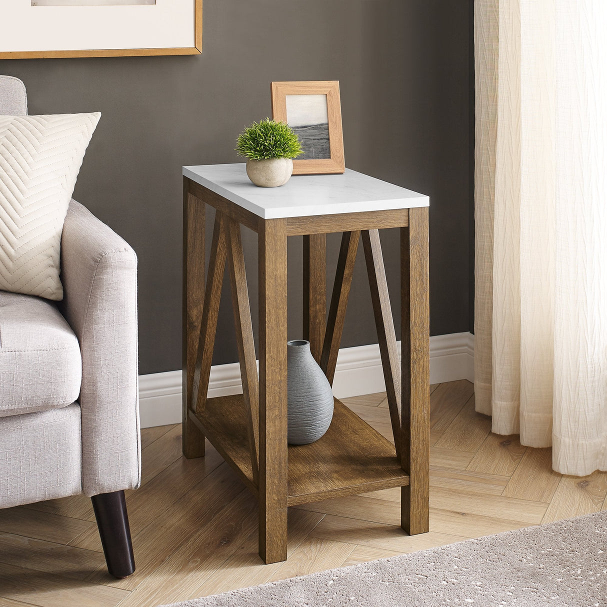 A-Frame Narrow Side Table