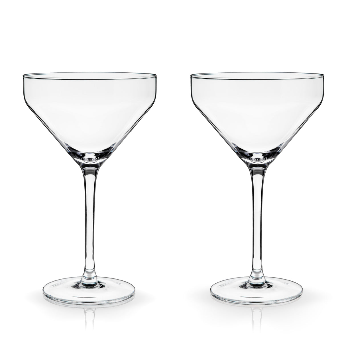 Raye Angled Crystal Martini Glasses Set of 2
