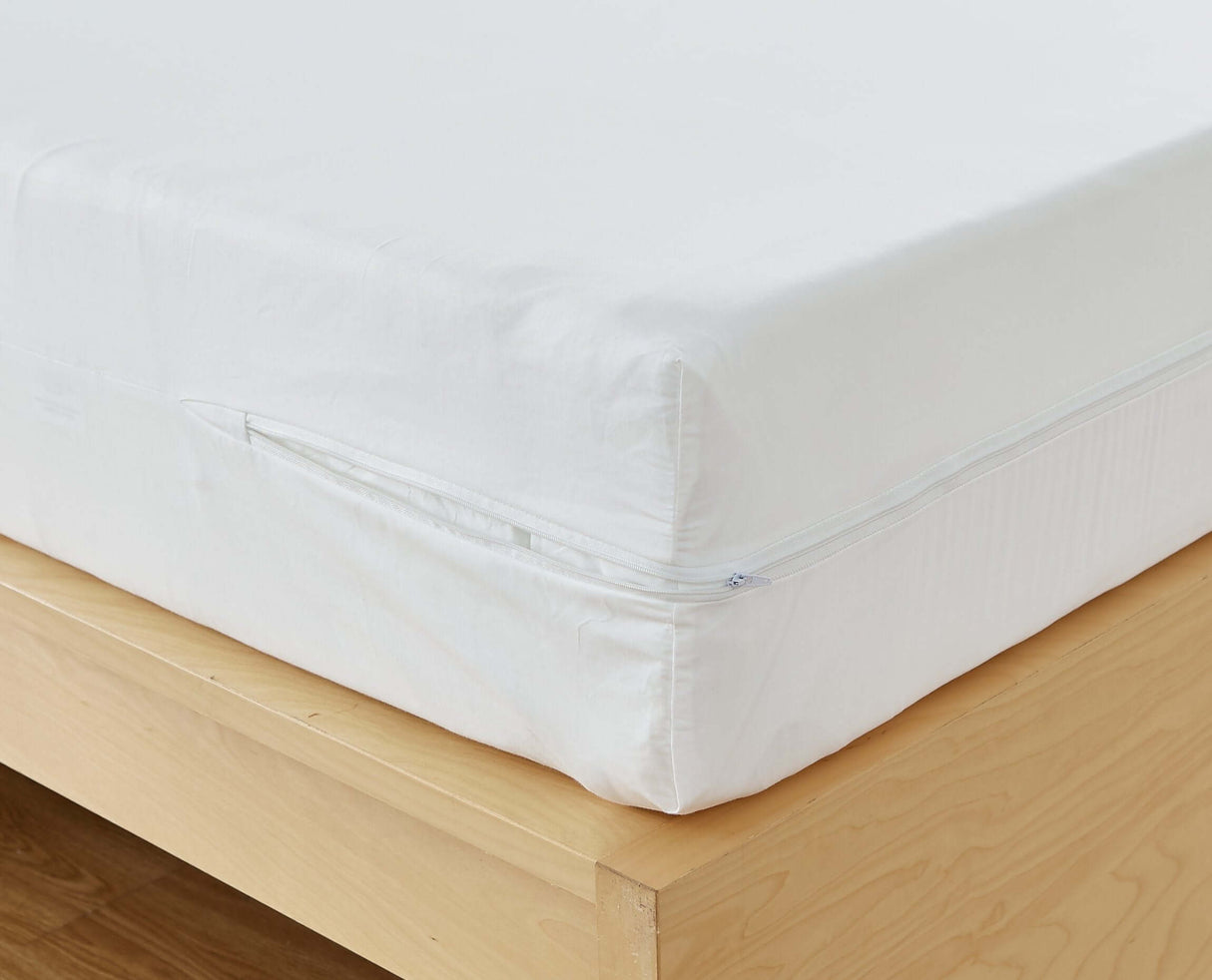 AllergyCare™ Cotton Zippered Mattress Encasement | Dust Mite Proof | Bargoose