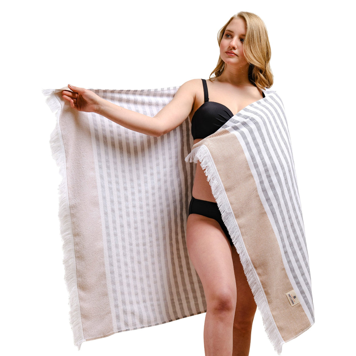 Mediterranean 100% Cotton Turkish Peshtemals, 35" x 60", Modern & Traditional Turkish Bath Towels