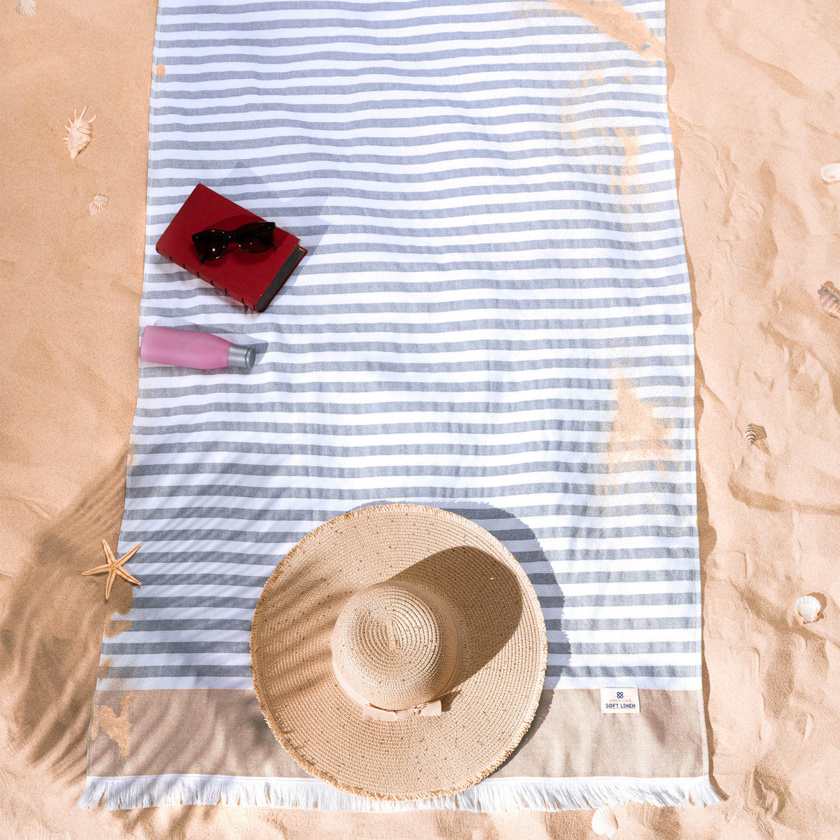 Mediterranean 100% Cotton Turkish Peshtemals, 35" x 60", Modern & Traditional Turkish Bath Towels