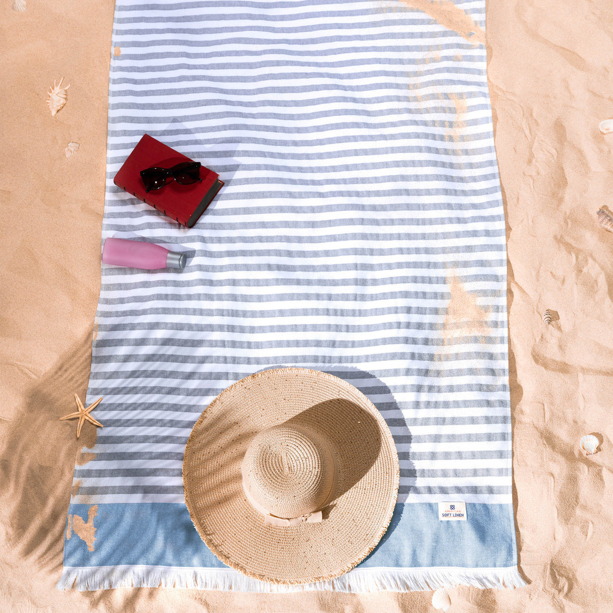 Mediterranean 100% Cotton Turkish Peshtemals, 35" x 60", Modern & Traditional Turkish Bath Towels
