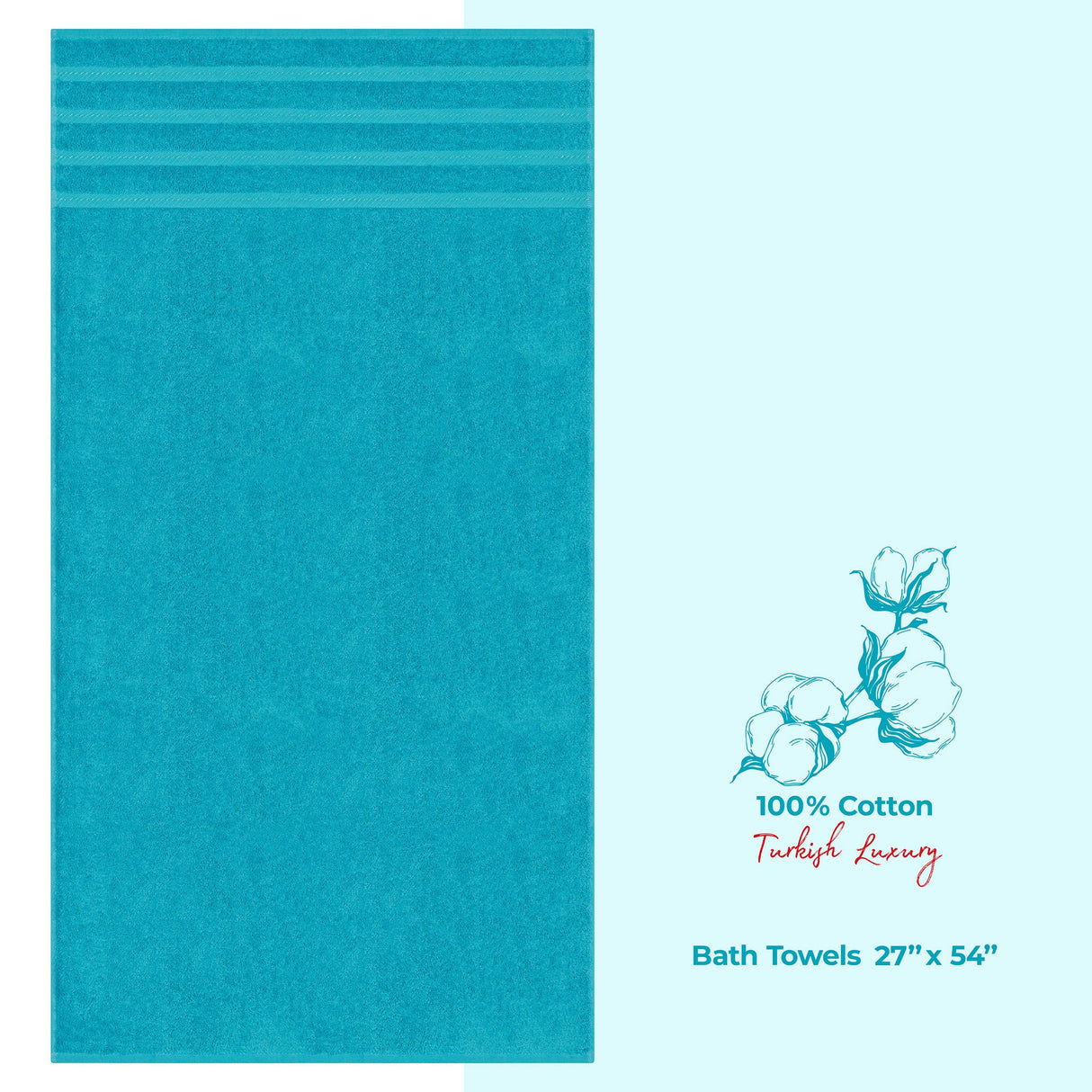 American Soft Linen Single Piece 100% Cotton Turkish Towels with 20 Different Colors, Create Your Set