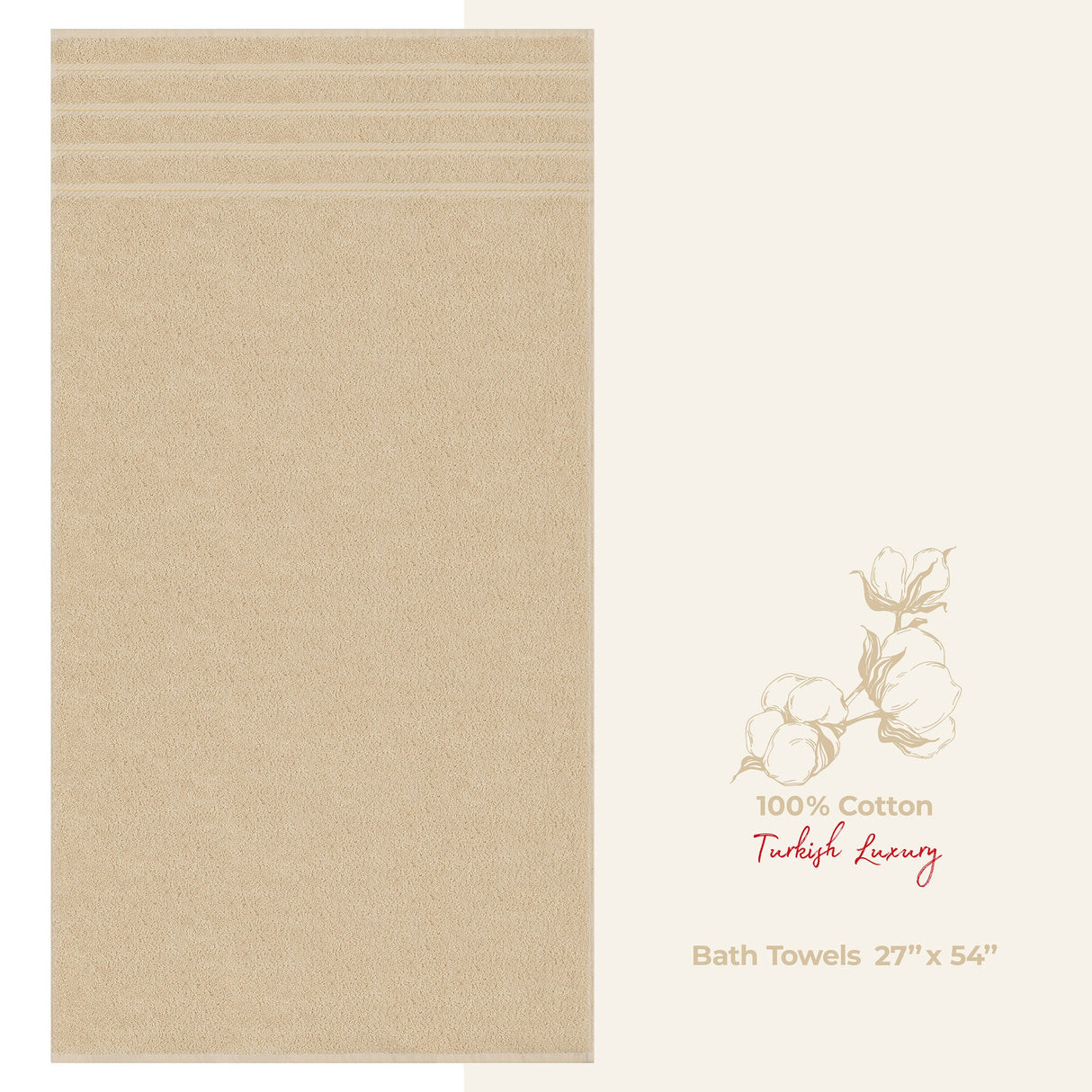 American Soft Linen Single Piece 100% Cotton Turkish Towels with 20 Different Colors, Create Your Set