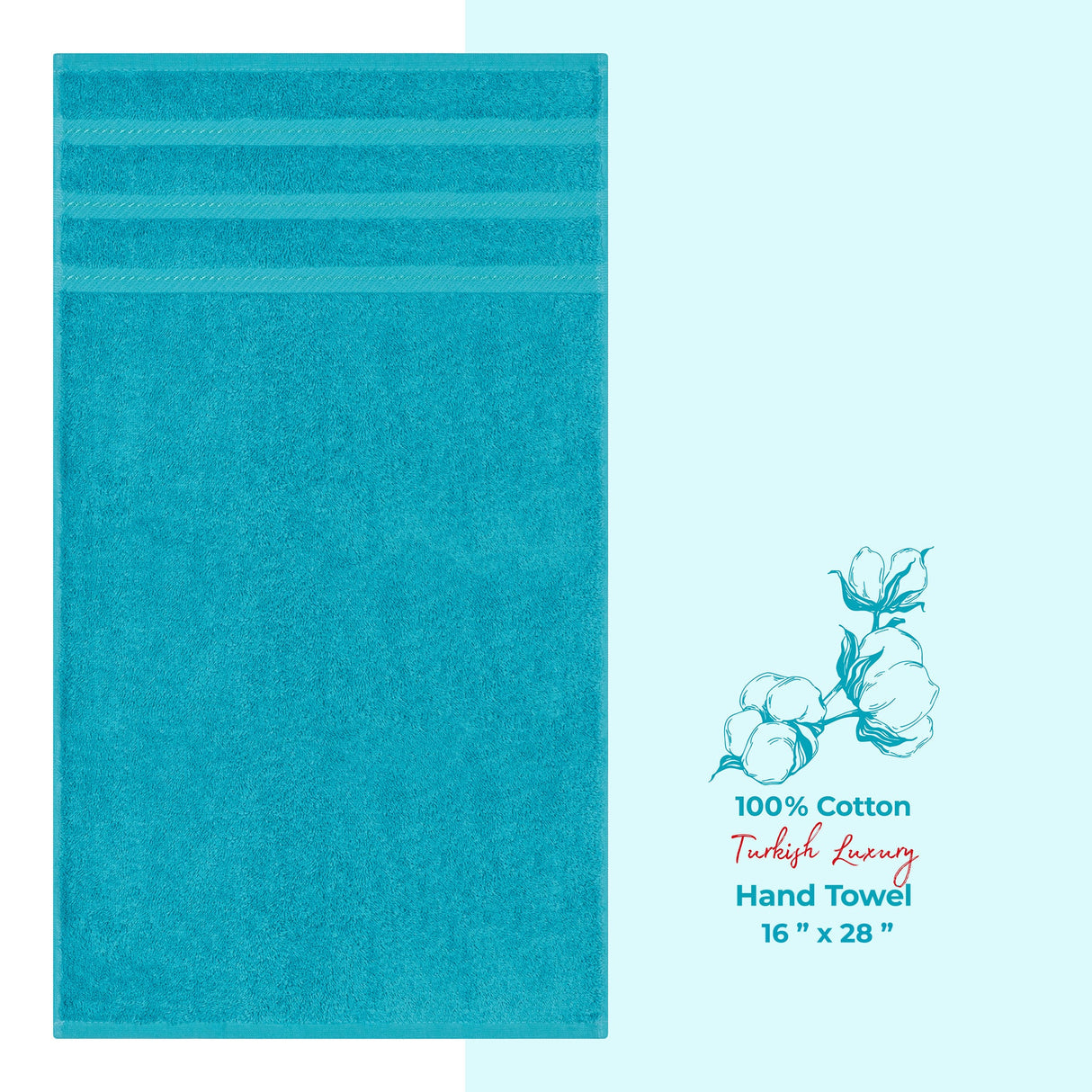 American Soft Linen Single Piece 100% Cotton Turkish Towels with 20 Different Colors, Create Your Set