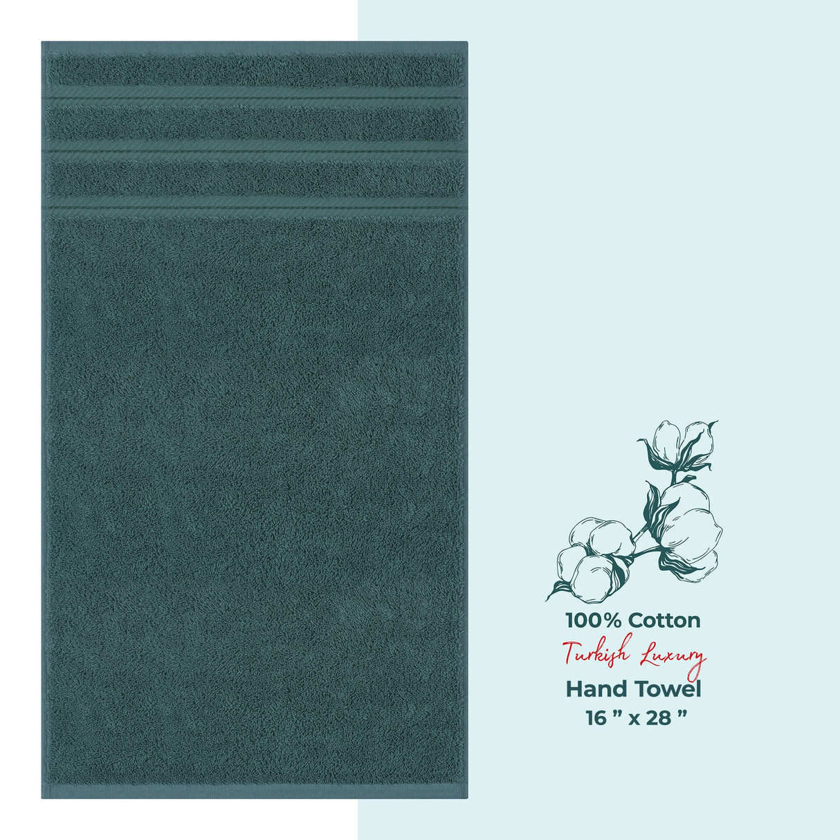 American Soft Linen Single Piece 100% Cotton Turkish Towels with 20 Different Colors, Create Your Set