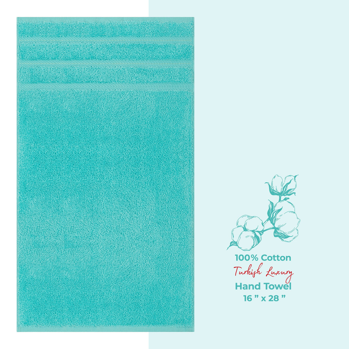 American Soft Linen Single Piece 100% Cotton Turkish Towels with 20 Different Colors, Create Your Set