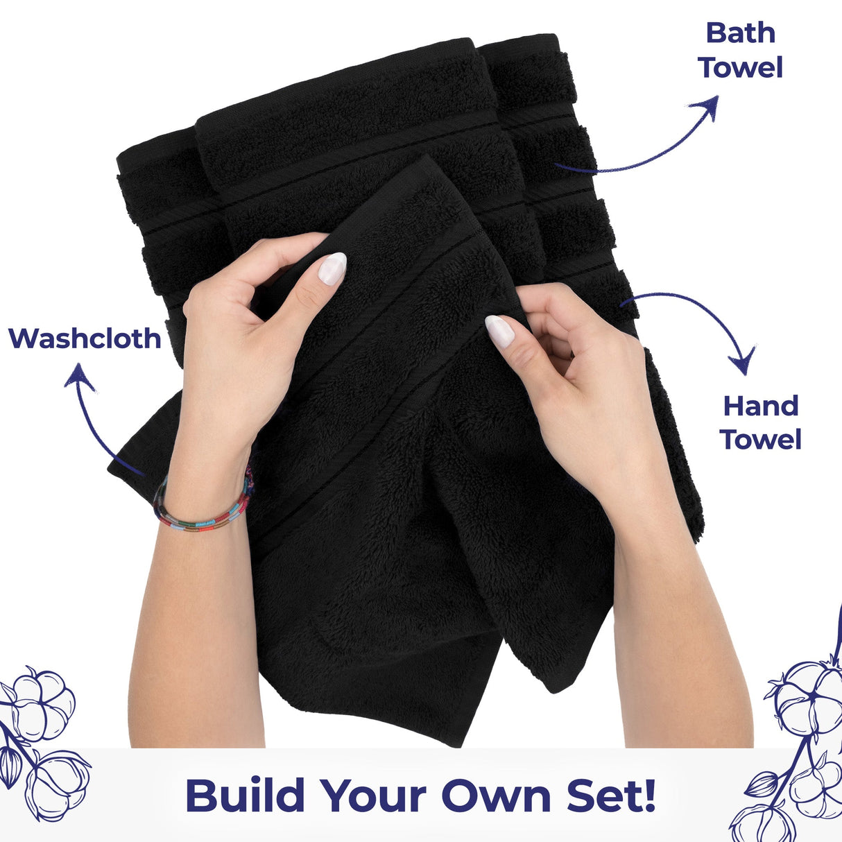 American Soft Linen Single Piece 100% Cotton Turkish Towels with 20 Different Colors, Create Your Set