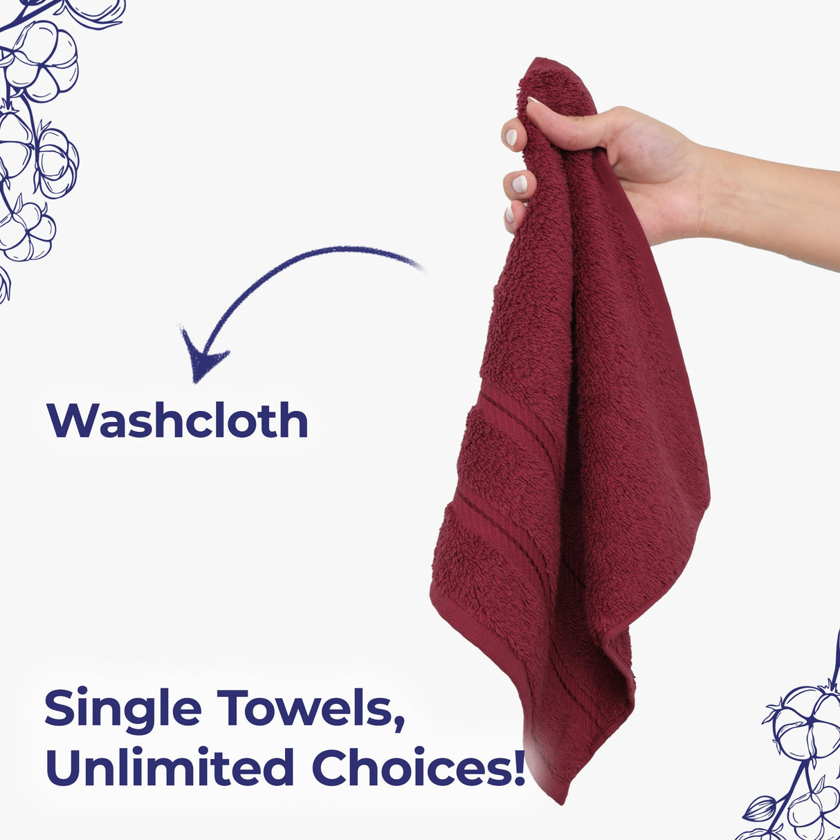 American Soft Linen Single Piece 100% Cotton Turkish Towels with 20 Different Colors, Create Your Set