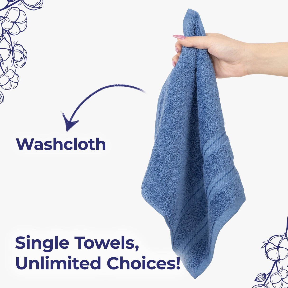 American Soft Linen Single Piece 100% Cotton Turkish Towels with 20 Different Colors, Create Your Set