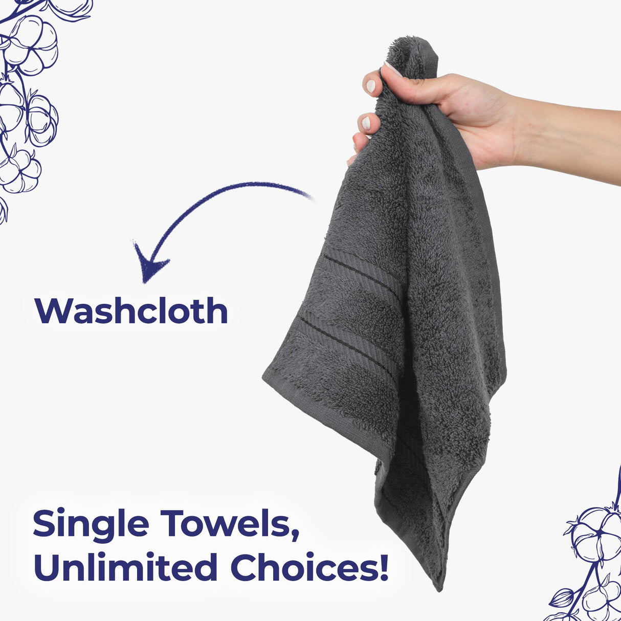 American Soft Linen Single Piece 100% Cotton Turkish Towels with 20 Different Colors, Create Your Set