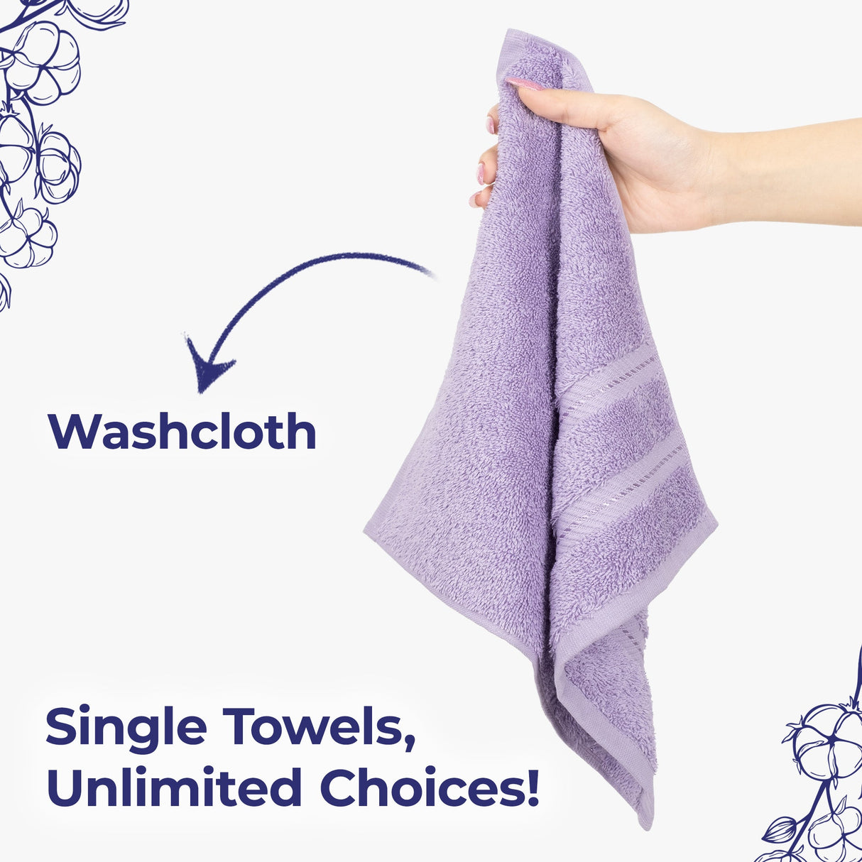 American Soft Linen Single Piece 100% Cotton Turkish Towels with 20 Different Colors, Create Your Set