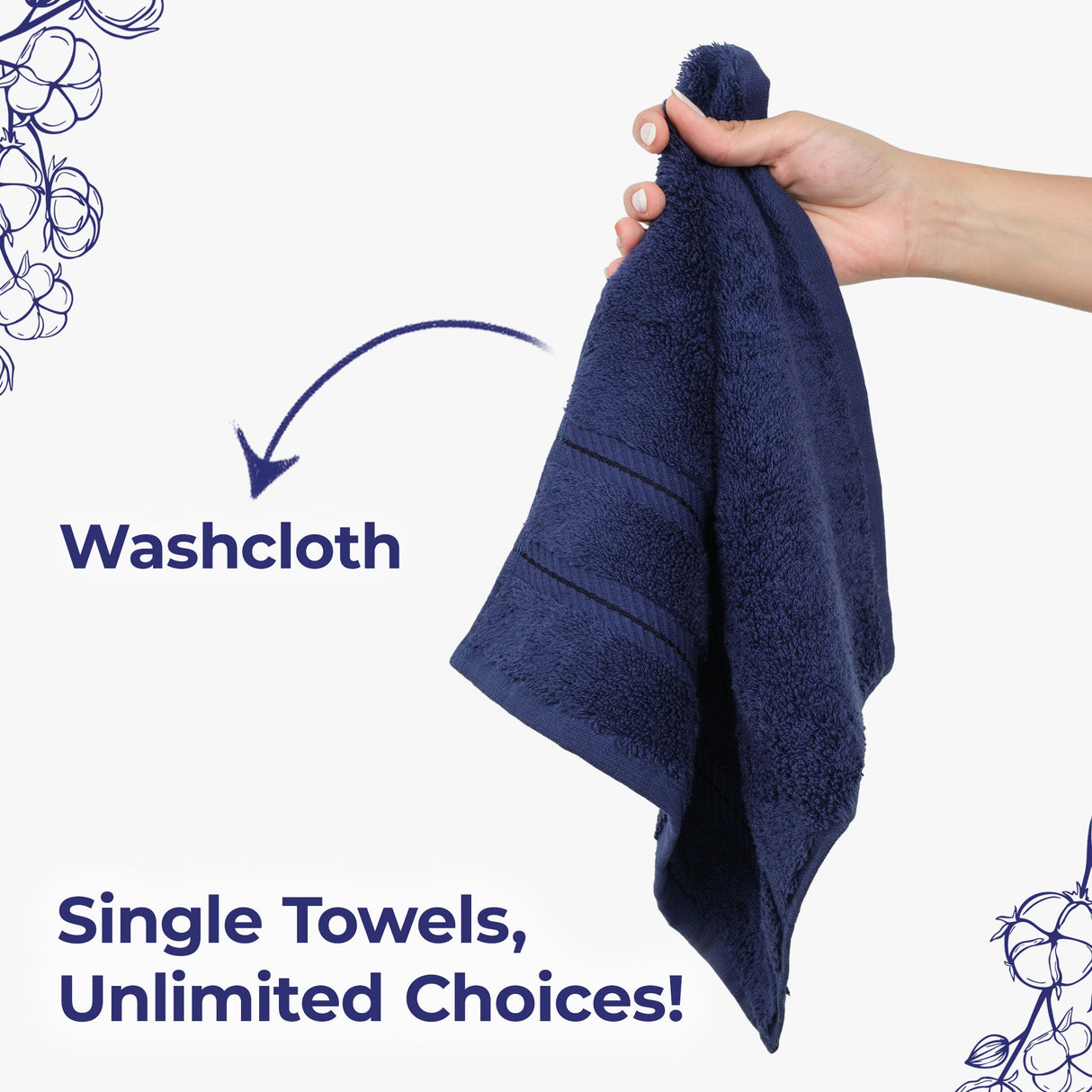 American Soft Linen Single Piece 100% Cotton Turkish Towels with 20 Different Colors, Create Your Set