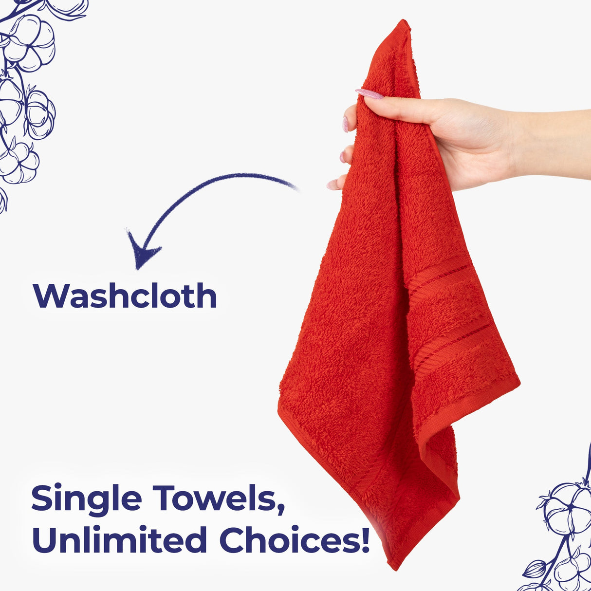 American Soft Linen Single Piece 100% Cotton Turkish Towels with 20 Different Colors, Create Your Set