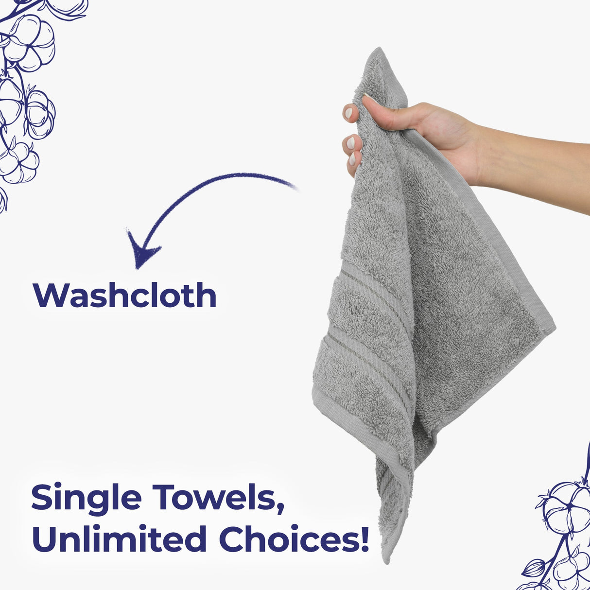 American Soft Linen Single Piece 100% Cotton Turkish Towels with 20 Different Colors, Create Your Set