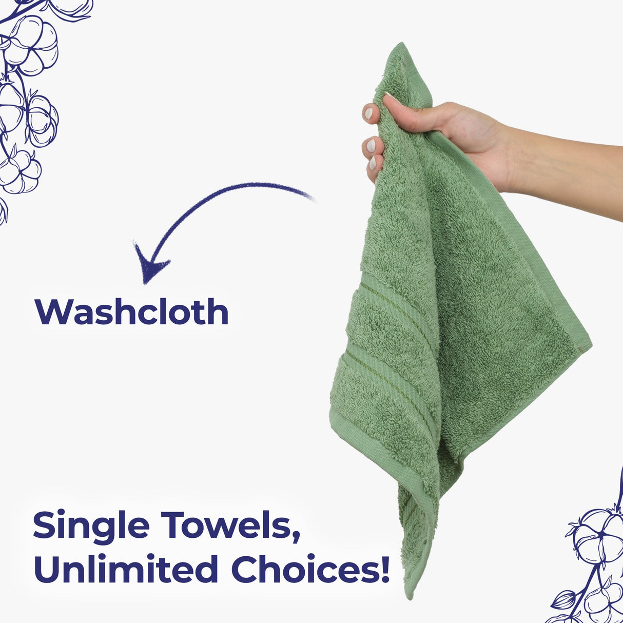 American Soft Linen Single Piece 100% Cotton Turkish Towels with 20 Different Colors, Create Your Set