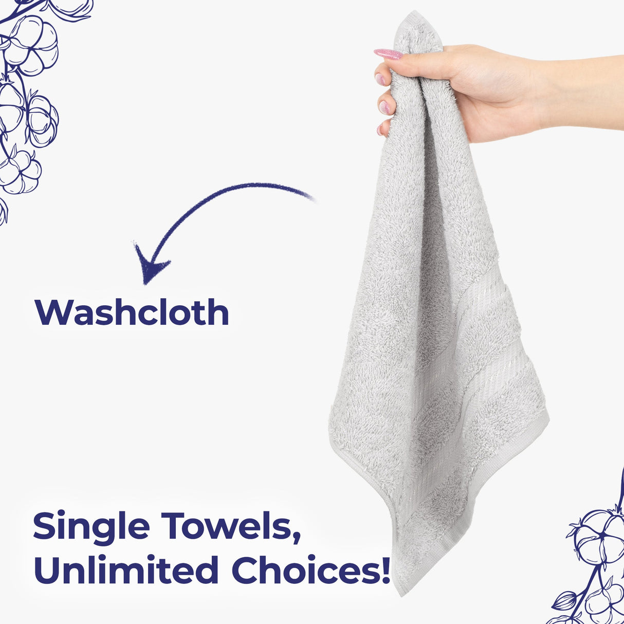 American Soft Linen Single Piece 100% Cotton Turkish Towels with 20 Different Colors, Create Your Set