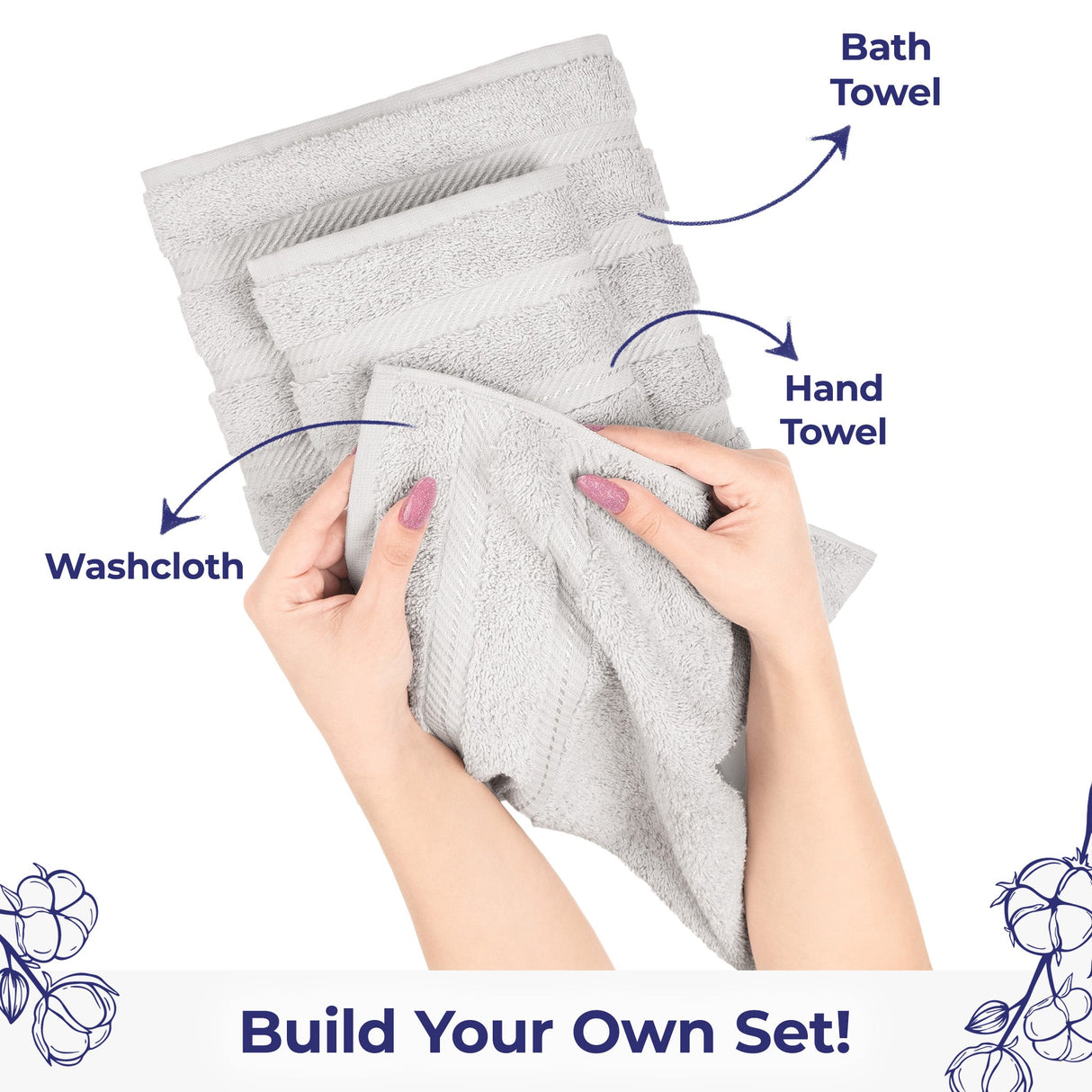 American Soft Linen Single Piece 100% Cotton Turkish Towels with 20 Different Colors, Create Your Set