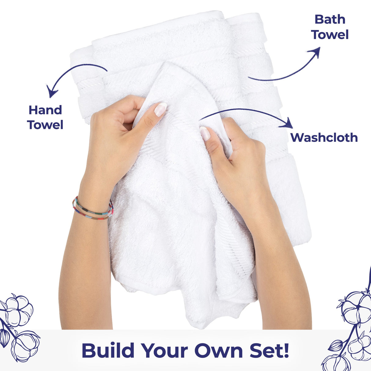 American Soft Linen Single Piece 100% Cotton Turkish Towels with 20 Different Colors, Create Your Set