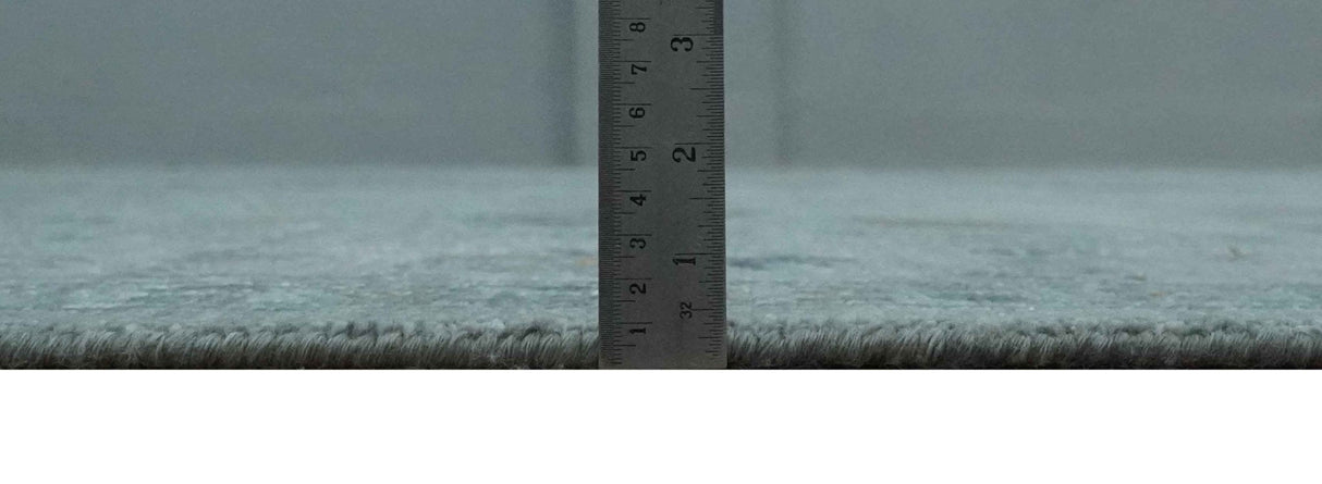 Antique Hand Knotted Charcoal and Gray Traditional Oushak wool Area Rug