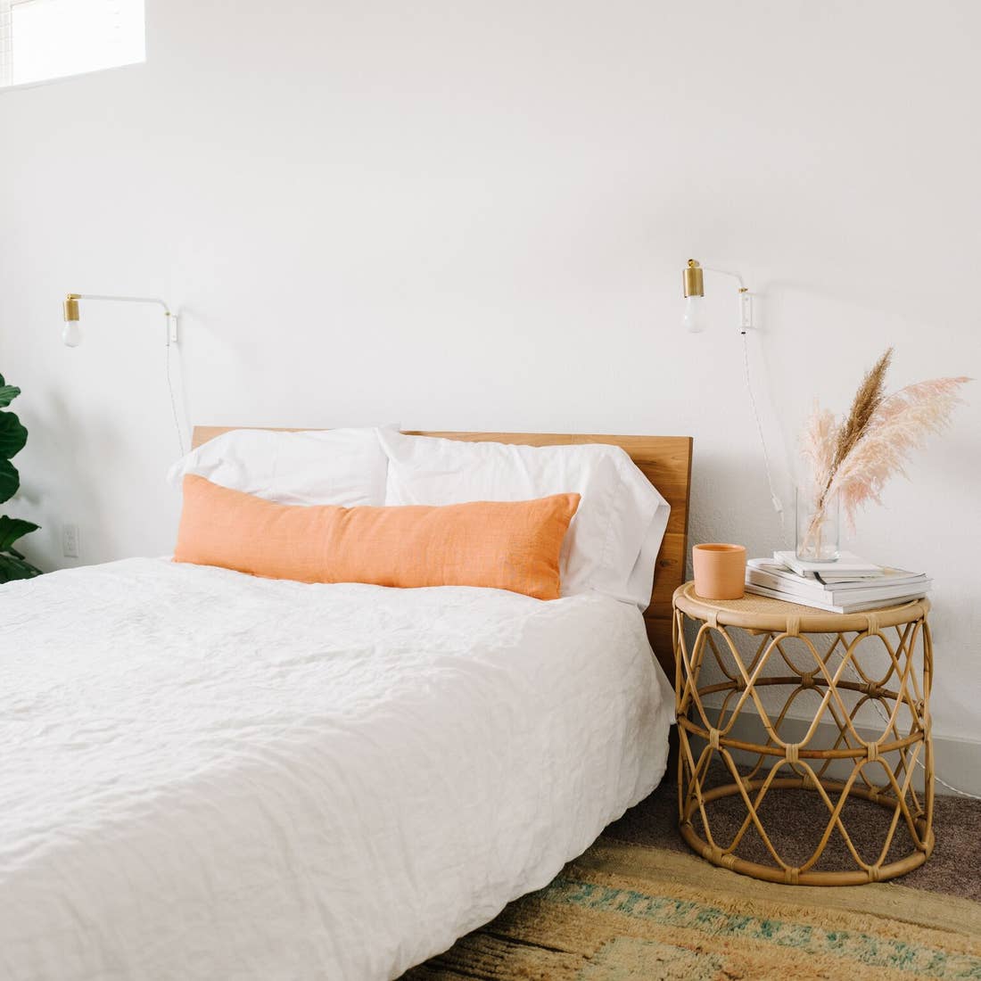 FINAL SALE Apartment F Linen Lumbar Pillow | Extra Long