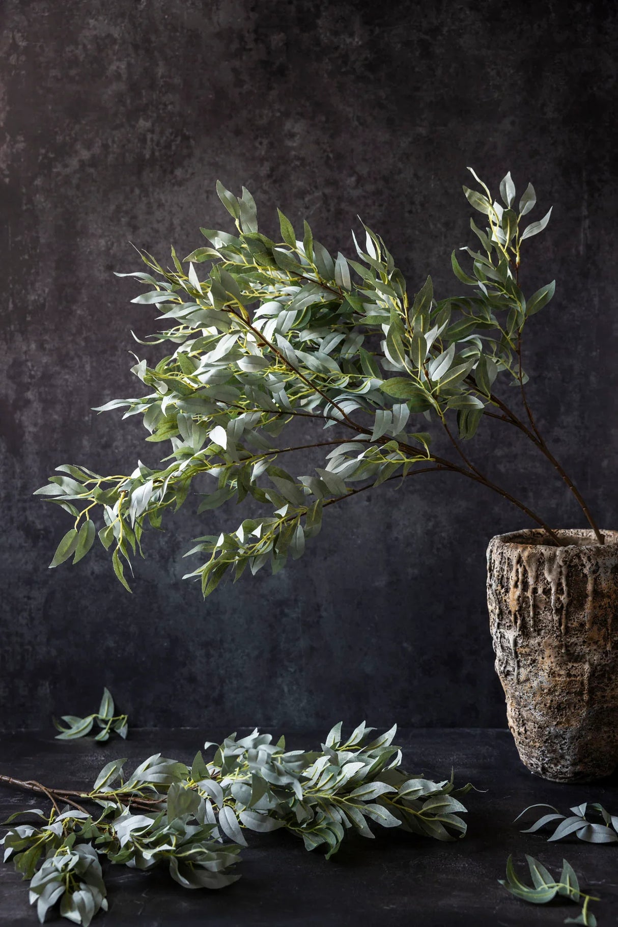 Faux Willow Emerald Stem