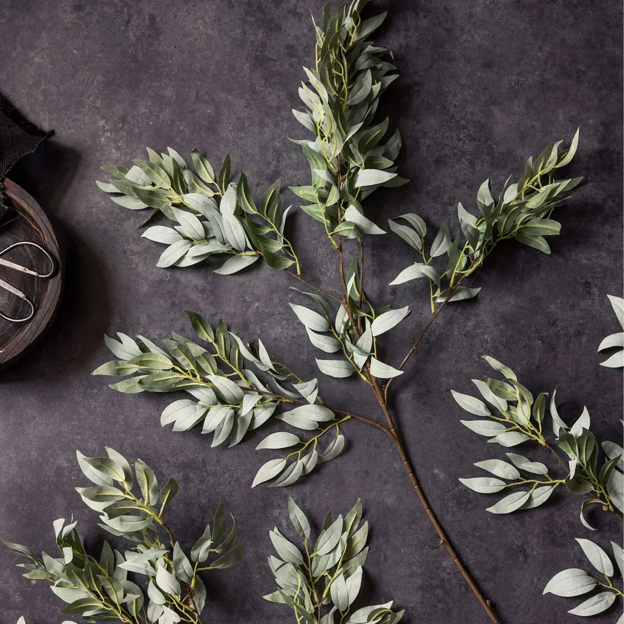 Faux Willow Emerald Stem
