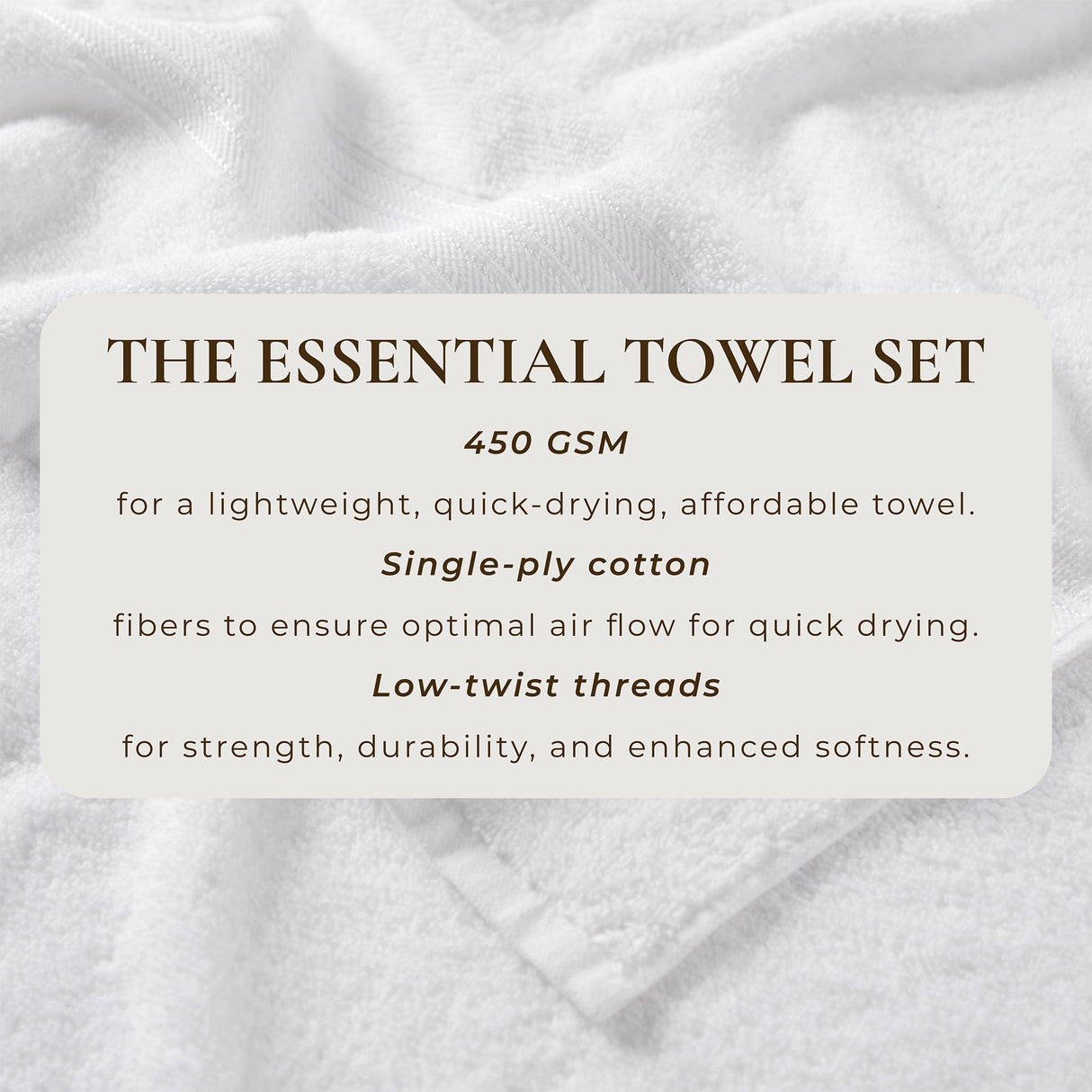 Cotton Terry Bath Towel Set - Cooper Collection