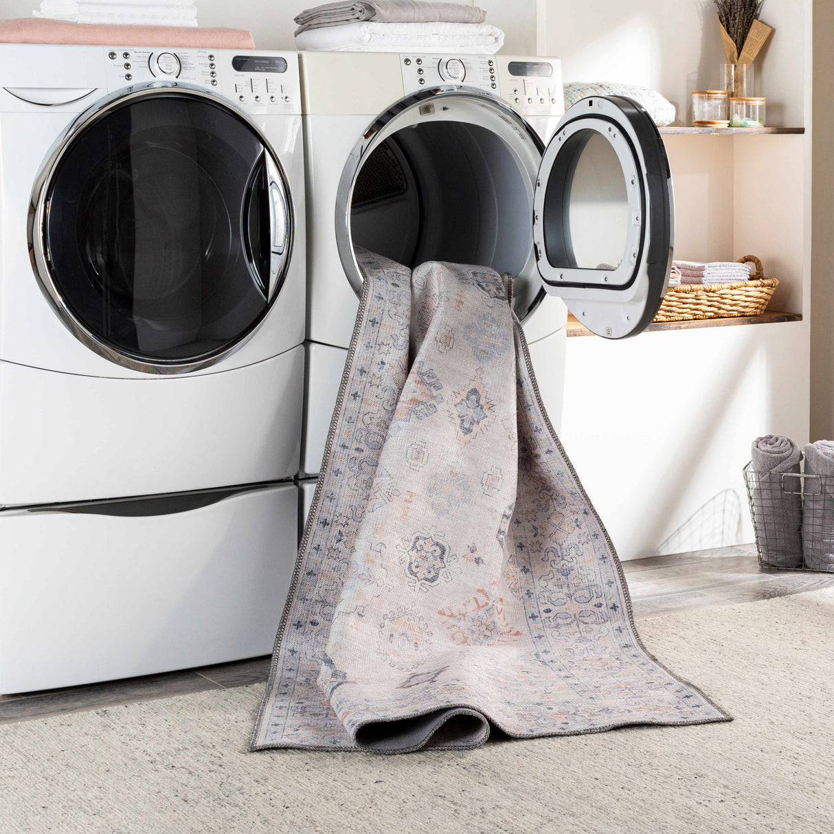 Beige Beckett Washable Rug - Promo