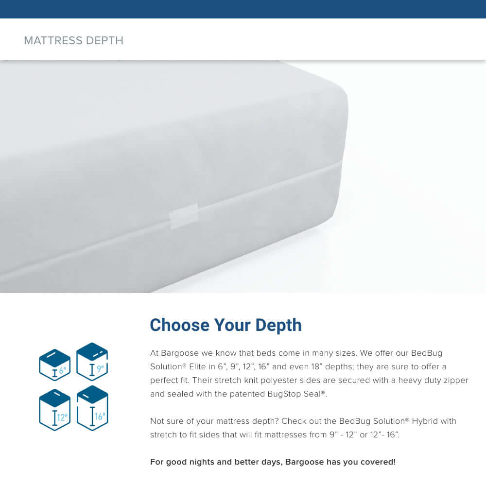 Bed Bug Proof Zippered Mattress Encasement | BedBug Solution™ Elite