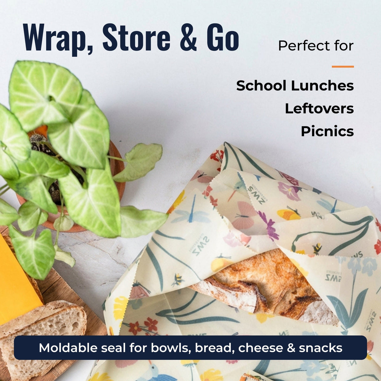 Beeswax Wraps – Plastic-Free Food Storage
