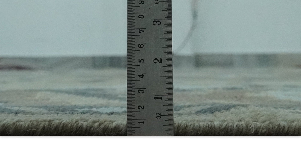 Beige, Brown and Silver Hand Knotted Traditional Multi size wool Area Rug