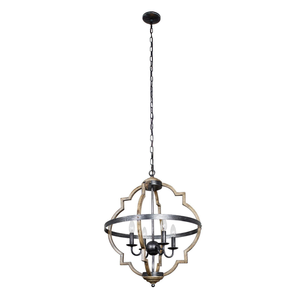 Bennington 4-Light Lantern Geometric Chandelier