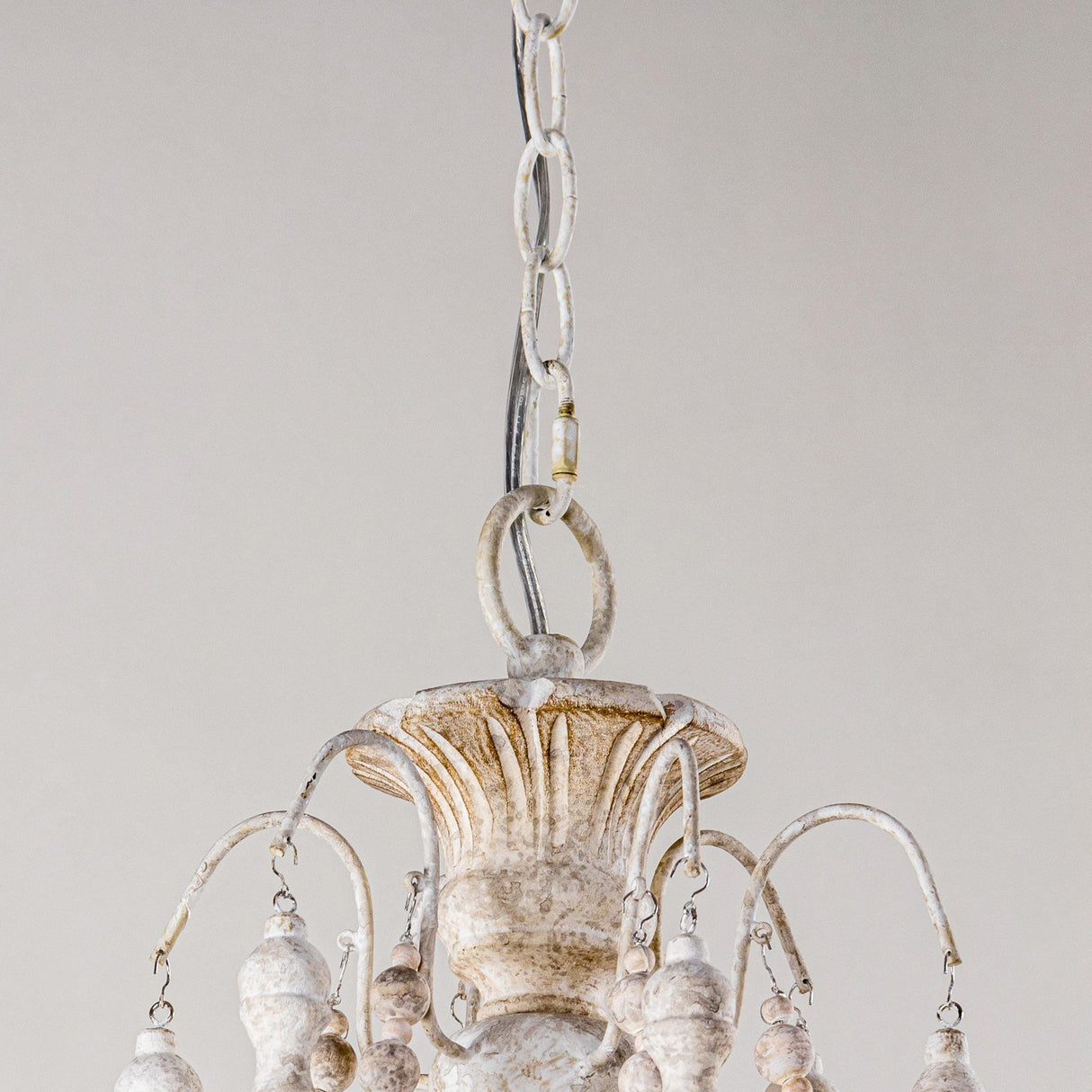 Billiter 6 Light Wood Gray Chandelier