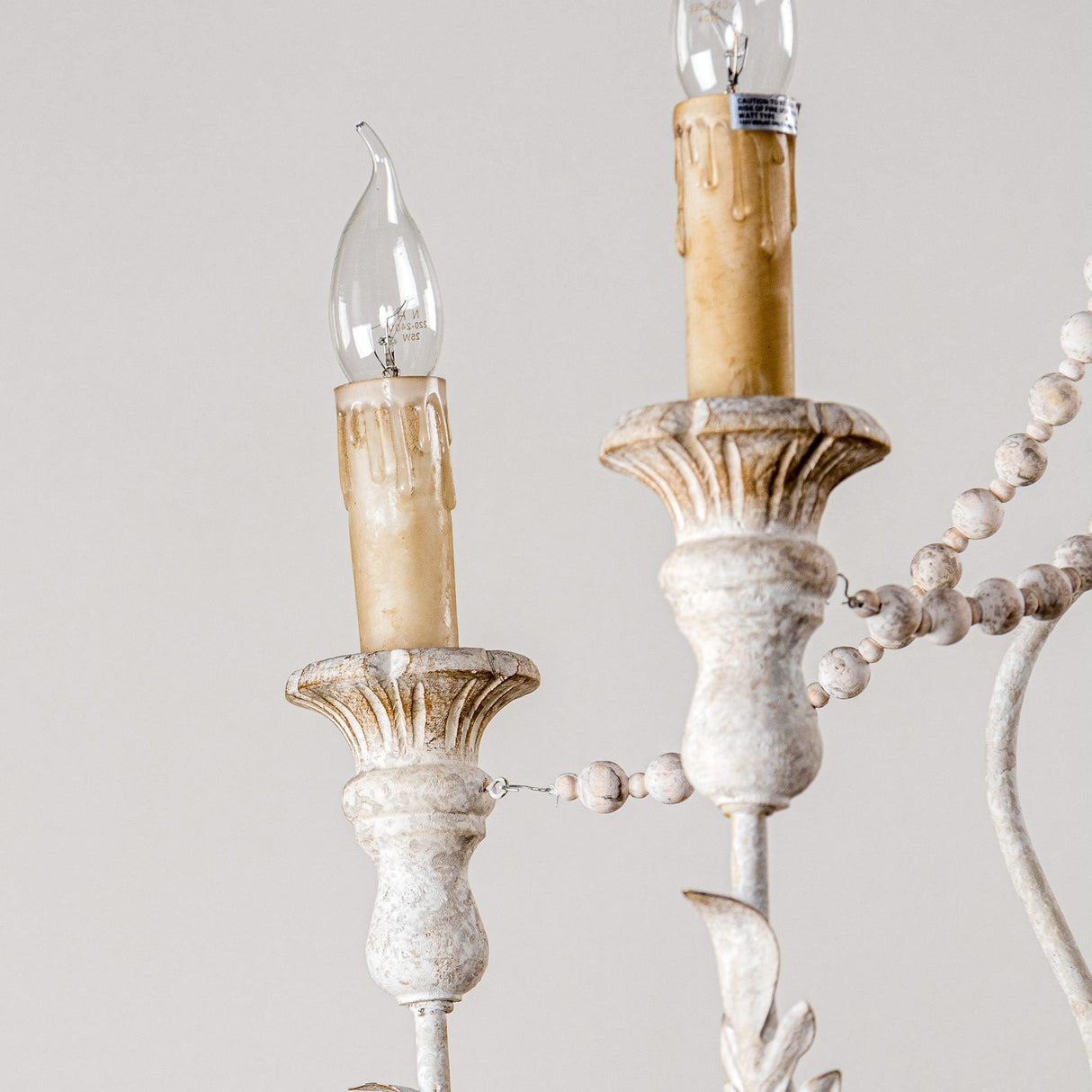 Billiter 6 Light Wood Gray Chandelier