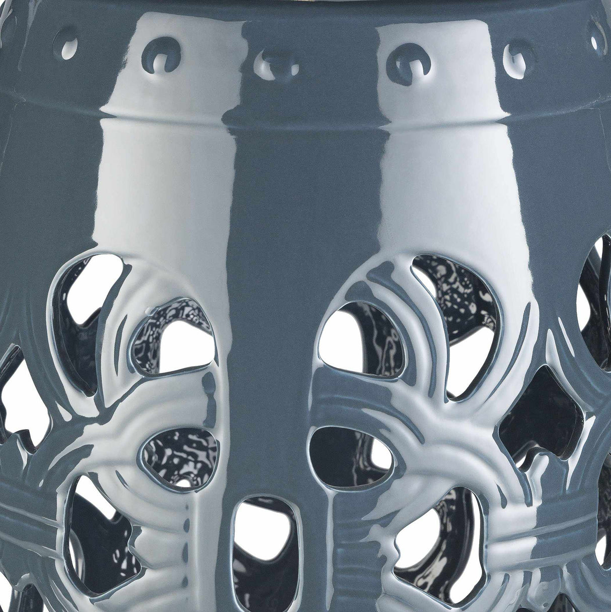 Saxen Teal Garden Stool