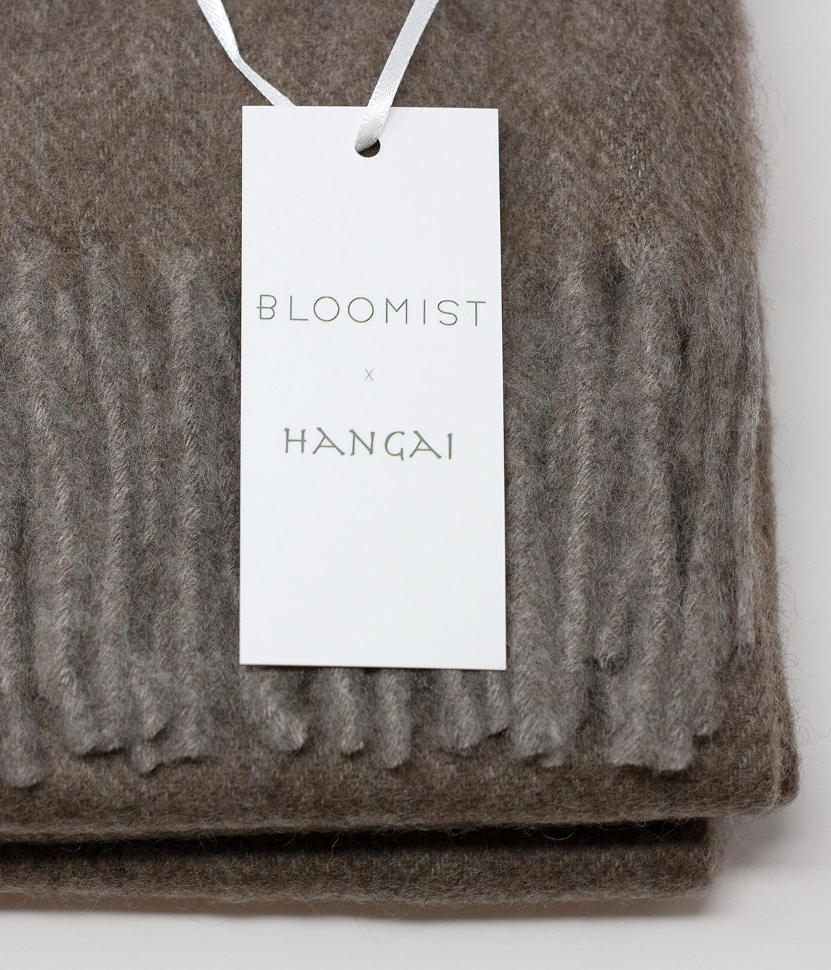 Cappuccino Herringbone Woven Yak Down Throw