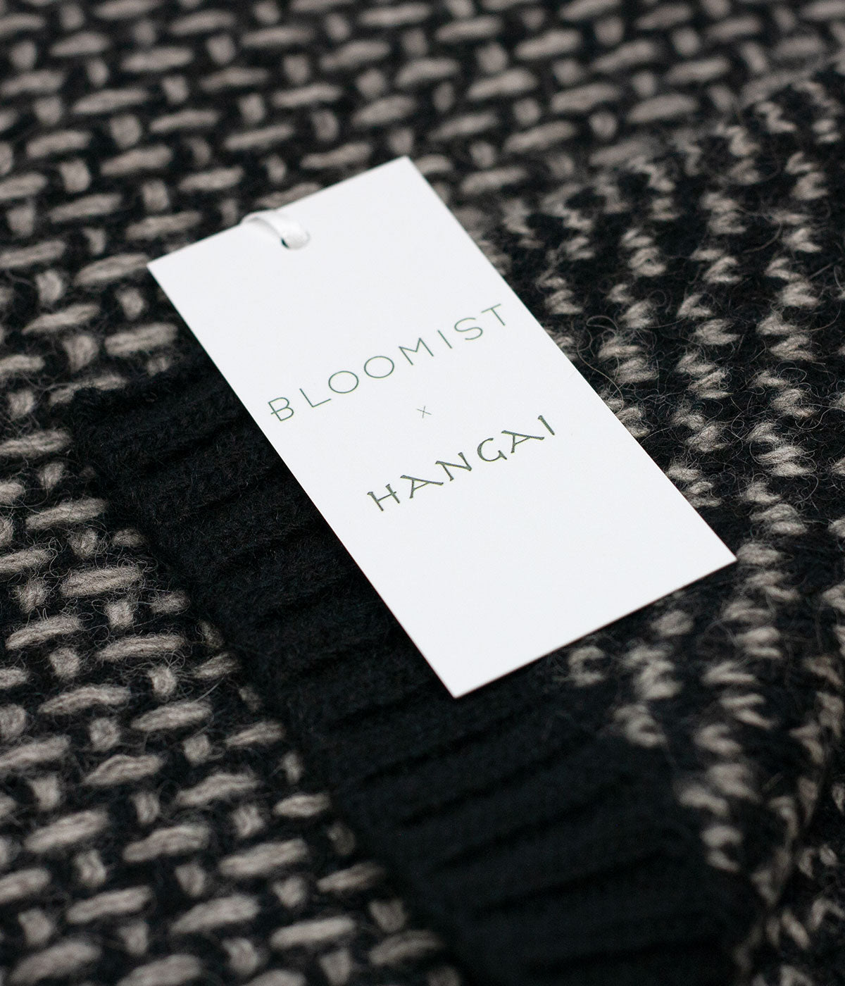 Platinum and Black Yak Down Taiga Throw