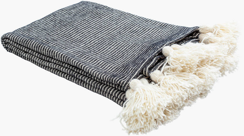 Kapri Light Beige/Black Throw - Becki Owens x Livabliss