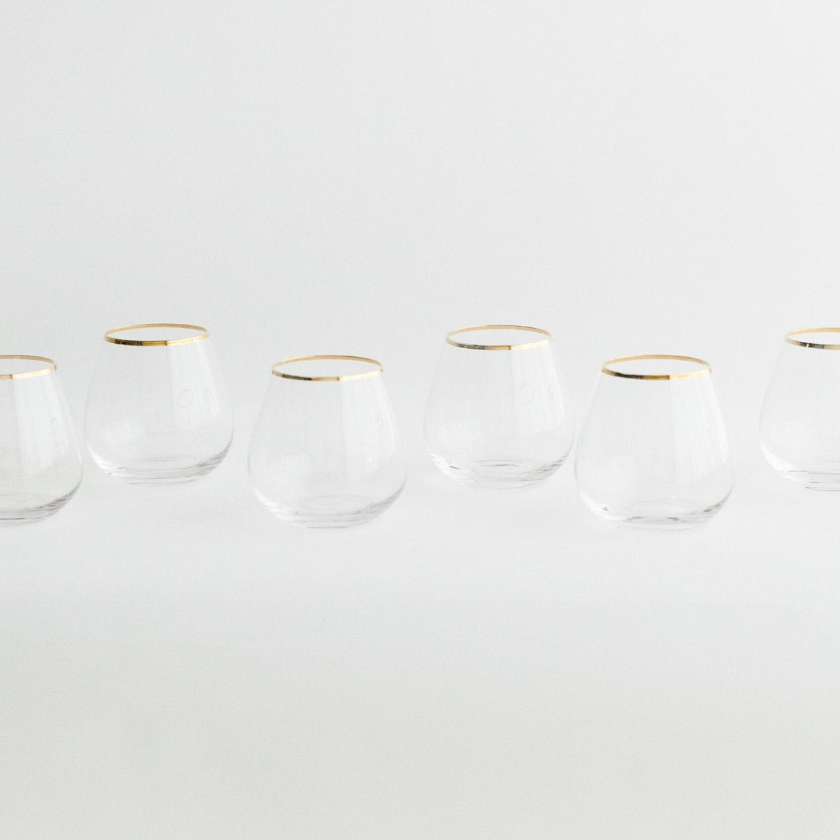 SIREN STEMWARE // CLEAR+GOLD