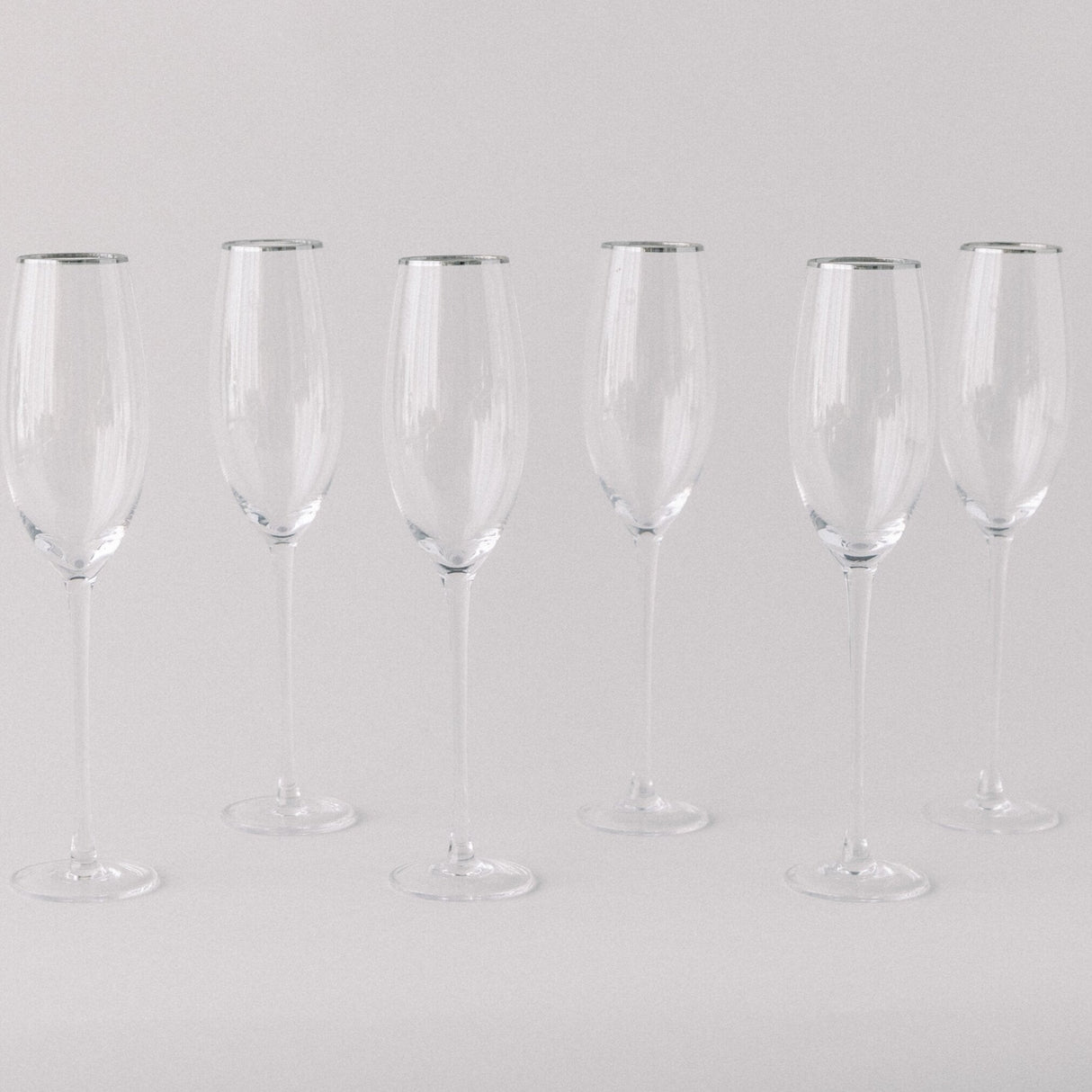 SIREN STEMWARE // CLEAR + PLATINUM