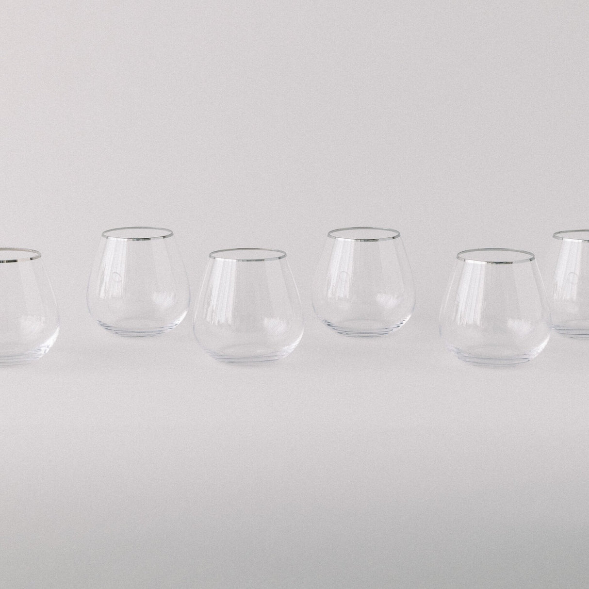 SIREN STEMWARE // CLEAR + PLATINUM