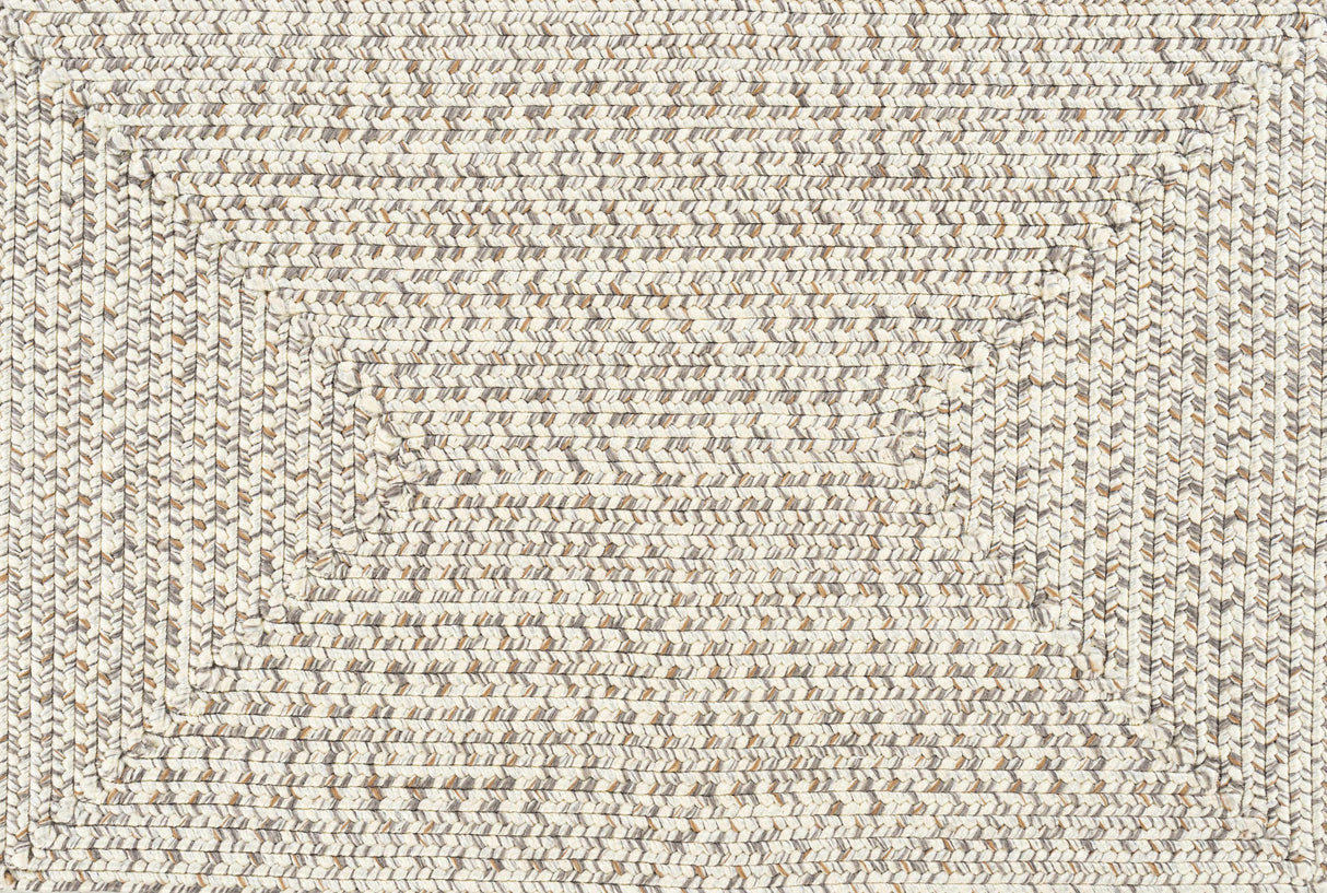 Beige Braided Faux Jute Rug