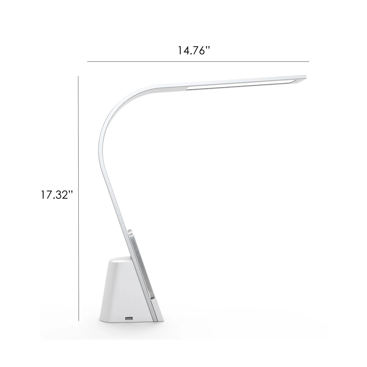 Brooklyn AURA LED Task Light (Wireless Qi™ Charging)