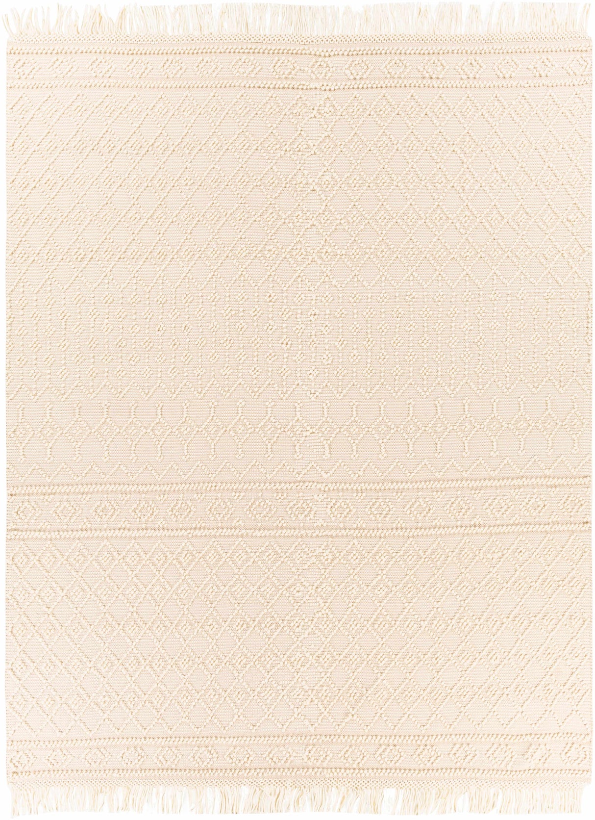 Brothers Beige Wool&Cotton Rug - Clearance