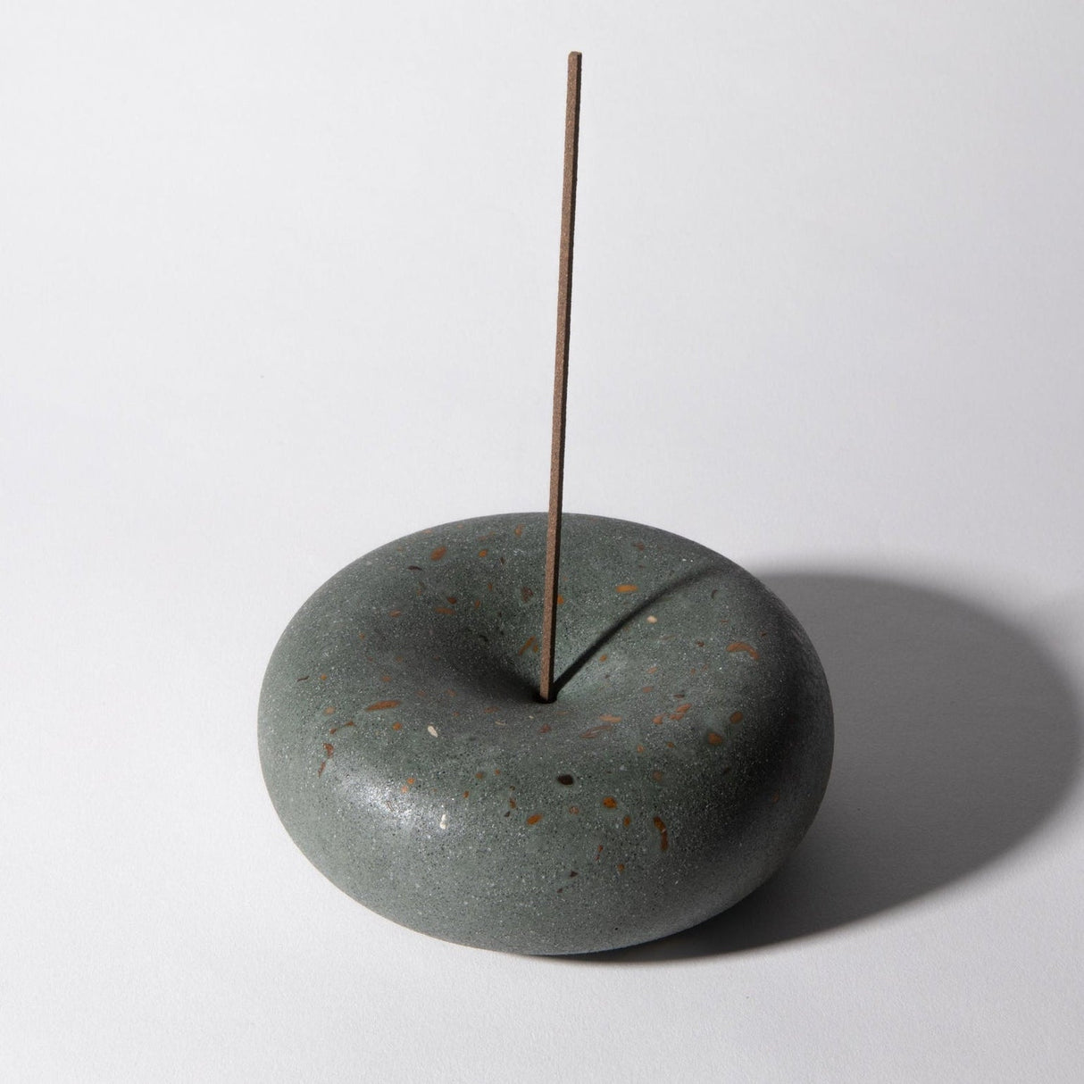 Bubble Incense Holder | Dark Green Terrazzo